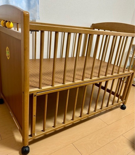 KATOJI ベビーベッド (ももももこ) 扶桑のベビー用品《ベビーベッド