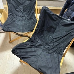 バケットチェア　キャンプの画像