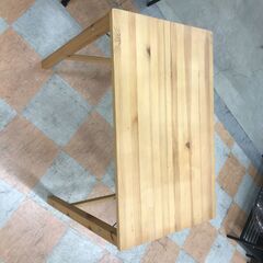 ＼家具＊家電のお店／【ｼﾞｬﾝｸﾞﾙｼﾞｬﾝｸﾞﾙ石川金沢店】テーブル 無印/天然木   W(幅)80.0×D(奥行き)50×H(高さ)70cmの画像