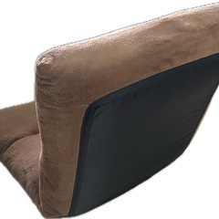 ソファ 1人用 足無し 調整可能の画像