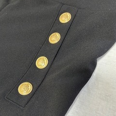 【新品】H&M ブラックワイドパンツの画像