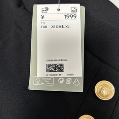 【新品】H&M ブラックワイドパンツの画像