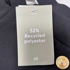 【新品】H&M ブラックワイドパンツの画像