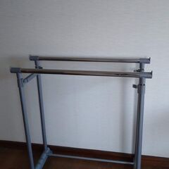 【物干し】ハンガーラック2連の画像