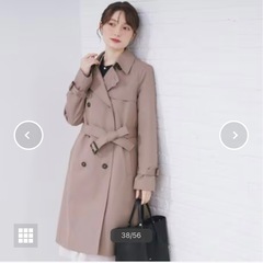 トレンチコート・パンプス　セットの画像