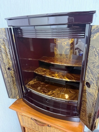 コンパクト仏壇 18号 上置型 家具調 モダン 中古美品