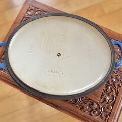 ル・クルーゼ　ココット・オーバル31㎝（ブルー）の画像
