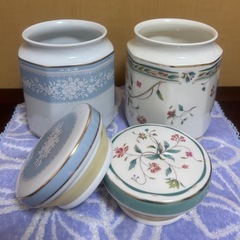 ★引き取り限定★ノリタケ　キャニスターポット2個の画像