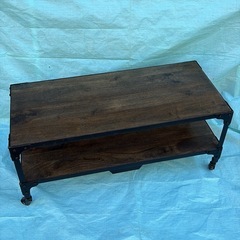ウッドアンドアイヤン　テーブル　アンティーク　の画像