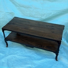 ウッドアンドアイヤン　テーブル　アンティーク　の画像