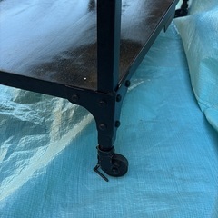 ウッドアンドアイヤン　テーブル　アンティーク　の画像