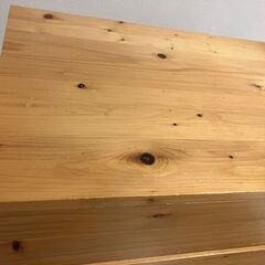 【無印良品】 パイン材チェスト・４段の画像