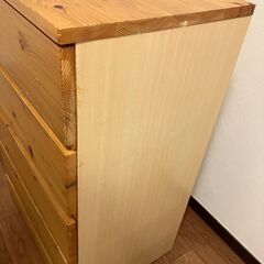 【無印良品】 パイン材チェスト・４段の画像