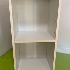 昔の丈夫な２段ボックス(棚位置調整可能)の画像