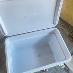 レア中身綺麗！コールマン60周年記念スチールベルト　クーラーボックスの画像