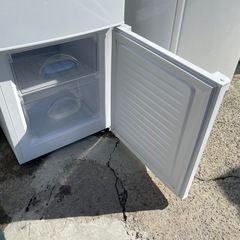 【リサイクルサービス八光】2019年製　ニトリ　106L 2ドア冷蔵庫 Nグラシア WHの画像