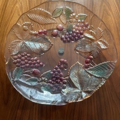 大きなガラス製お皿　　新品の画像