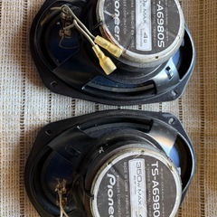 ジャンク品  破れないです。Pioneer オーバル型スピーカー 2個セットの画像