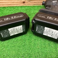 【SIW】Panasonic パナソニック EZ75A7LJ2G-B 黒 18V充電インパクトドライバー 5.0Ahバッテリー2個、充電器付き【中古動作品】の画像