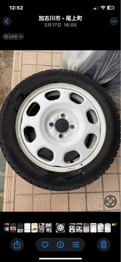 スタッドレスタイヤ　　ICE NAVI7 ハスラー等に