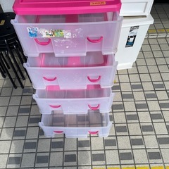 ※現状販売❗️【収納４段ケース】クリーニング済み【管理番号】  1123 橋の画像