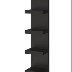 IKEAウォールシェルフユニットLACKラック黒の画像