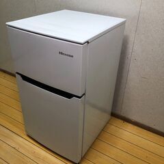 Hisense ハイセンス ノンフロン冷凍冷蔵庫 HR-B95A 2020年製 ホワイト 93L 2ドア コンパクト 一人暮らし 単身赴任 冷蔵庫  2ドア冷蔵庫  単身者 251123-3の画像