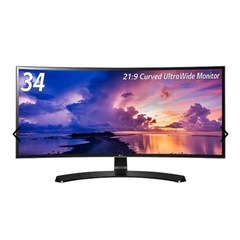 【取引中】大型モニター 34型ウルトラワイド液晶モニター！の画像