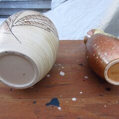 古い花瓶２つセットの画像