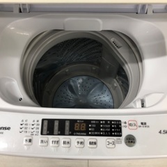 【6ヶ月保証】Hisense ハイセンス 4.5kg 全自動洗濯機 HW-K45E 2022年製の画像