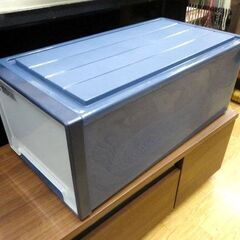 ⑤ Fits 収納ケース 引き出し収納 ディーププラケース 高30㎝ 天馬 ネイビー 衣類収納 押入れ収納 西岡店の画像