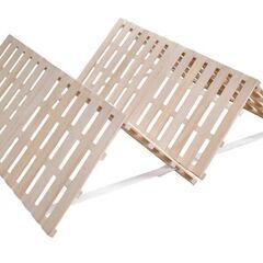 引取り希望 美品 すのこ 4つ折り ダブルサイズの画像