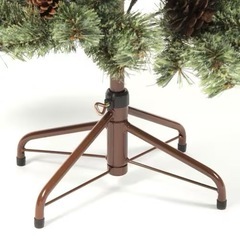 150cmクリスマスツリー　赤金オーナメントの画像