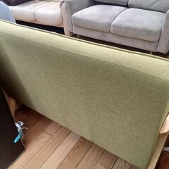 ★リユースのサカイつくば店★TK7392 NITORI 2人かけソファ グリーン H78×D67×W117 クリーニング済みの画像