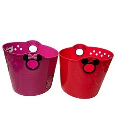 新品 ミッキー　ミニー　やわらかバケツ　2個の画像
