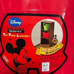 新品 ミッキー　ミニー　やわらかバケツ　2個の画像