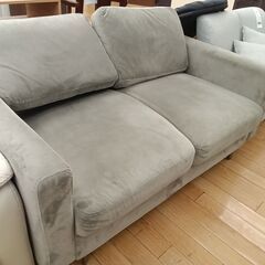 ★リユースのサカイつくば店★TK7393  2人かけソファ グレー H73×D74×W138 クリーニング済みの画像
