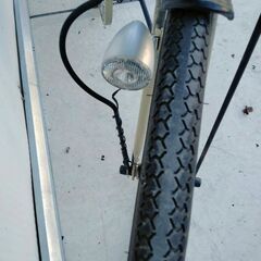 自転車　27インチ　オートライト　後ろタイヤ新品交換済　近隣有料配達可能の画像