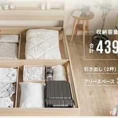 ベットフレーム(マットレス付き)の画像