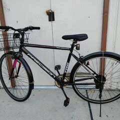 自転車　700✕32C　フレームサイズ約52センチ　後ろタイヤ新品交換済　サドル新品　近隣有料配達可能の画像
