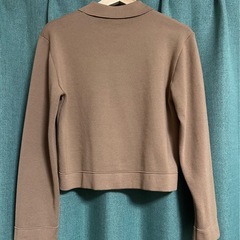 GU ミラノリブポロカーディガン Mの画像