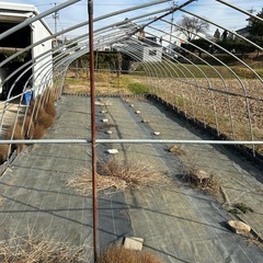 （取引中）ビニールハウスの骨組み一式（現地にて解体、持っていける方限定）の画像