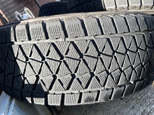 ブリヂストン スタッドレス 265 65 17 アルミホイール 4本  中古スタッドレスセット】ブリヂストン 265/65R17 マナレイ 17インチ 
