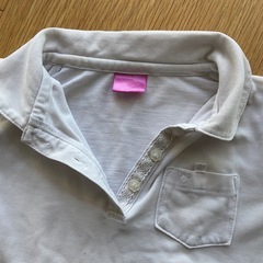 白ポロシャツ　120の画像