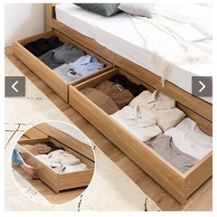 【品川区 引き取り限定】セミダブル ベッドフレーム（2年使用）の画像