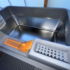 【新品】猫用トイレ 40×60×27㎝の画像