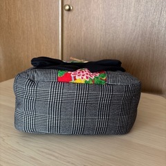 着物作家作一点もの 千鳥格子柄バッグの画像