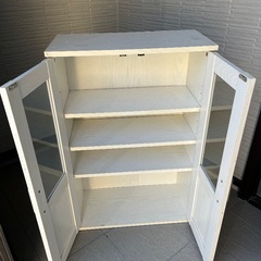 カラーボックス扉付き収納（中古）の画像