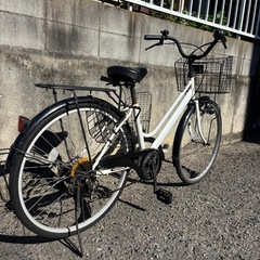 (取引中)軽快車、ママチャリ、26インチ、LEDライト、6段切替の画像
