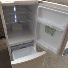 8,000円/01 Panasonic パナソニック 138L 2ドア 右開き ノンフロン冷凍冷蔵庫 NR-B14FW-W マットバニラホワイト 2021年製 通電冷媒確認済みの画像